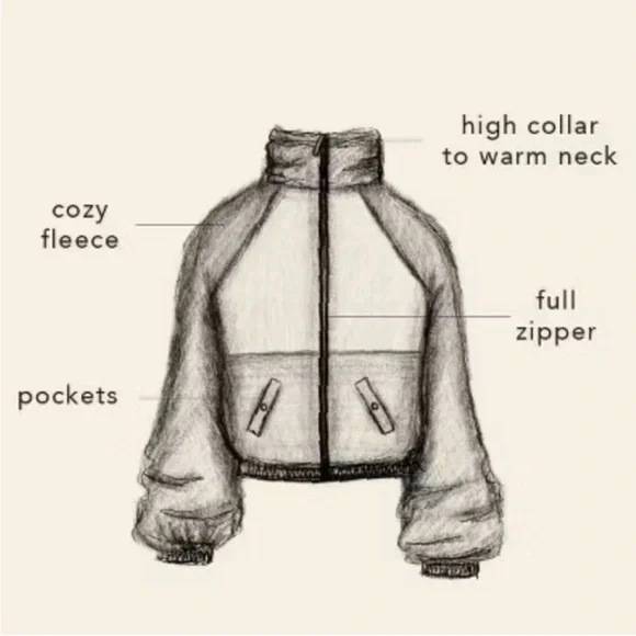 Blogilates Women's Campfire Fleece Full Zip Jacket Evening Haze Light Purple - Picture 4 of 6